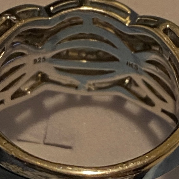 IKS Sterling Silver Half Karat Diamond Ring. Plated with platinum for durability - Picture 7 of 11